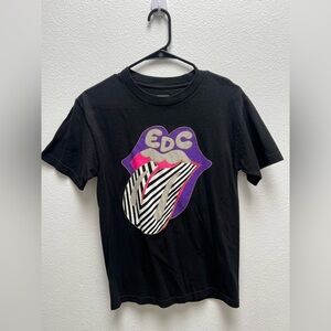 EDC Rolling Stones Logo T Shirt